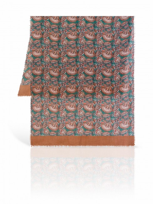Палантин Унисекс W70.TW4-SK29/GREEN.RED